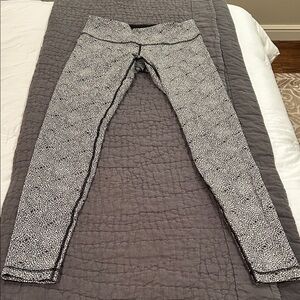 lululemon athletica Speckled Black and White Leggings